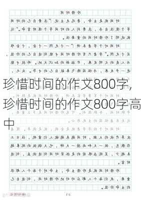 珍惜时间的作文800字,珍惜时间的作文800字高中